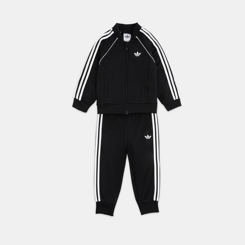 Completo adidas adicolor SST neonati, nero/bianco