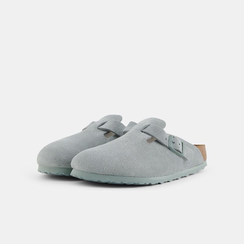 Birkenstock Boston, grigio/marrone