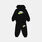 Completo Nike Club Chenille neonati, nero/bianco/giallo