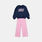 Completo Nike Retro Remix bambini, rosa/blu