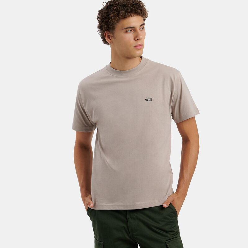 T-shirt Vans Left Chest Logo, beige/nero