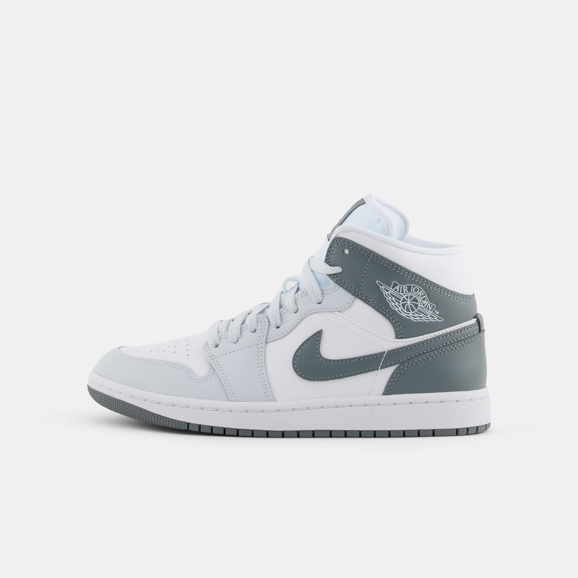 Air Jordan 1 Mid White Smoke Grey (W), grigio/bianco