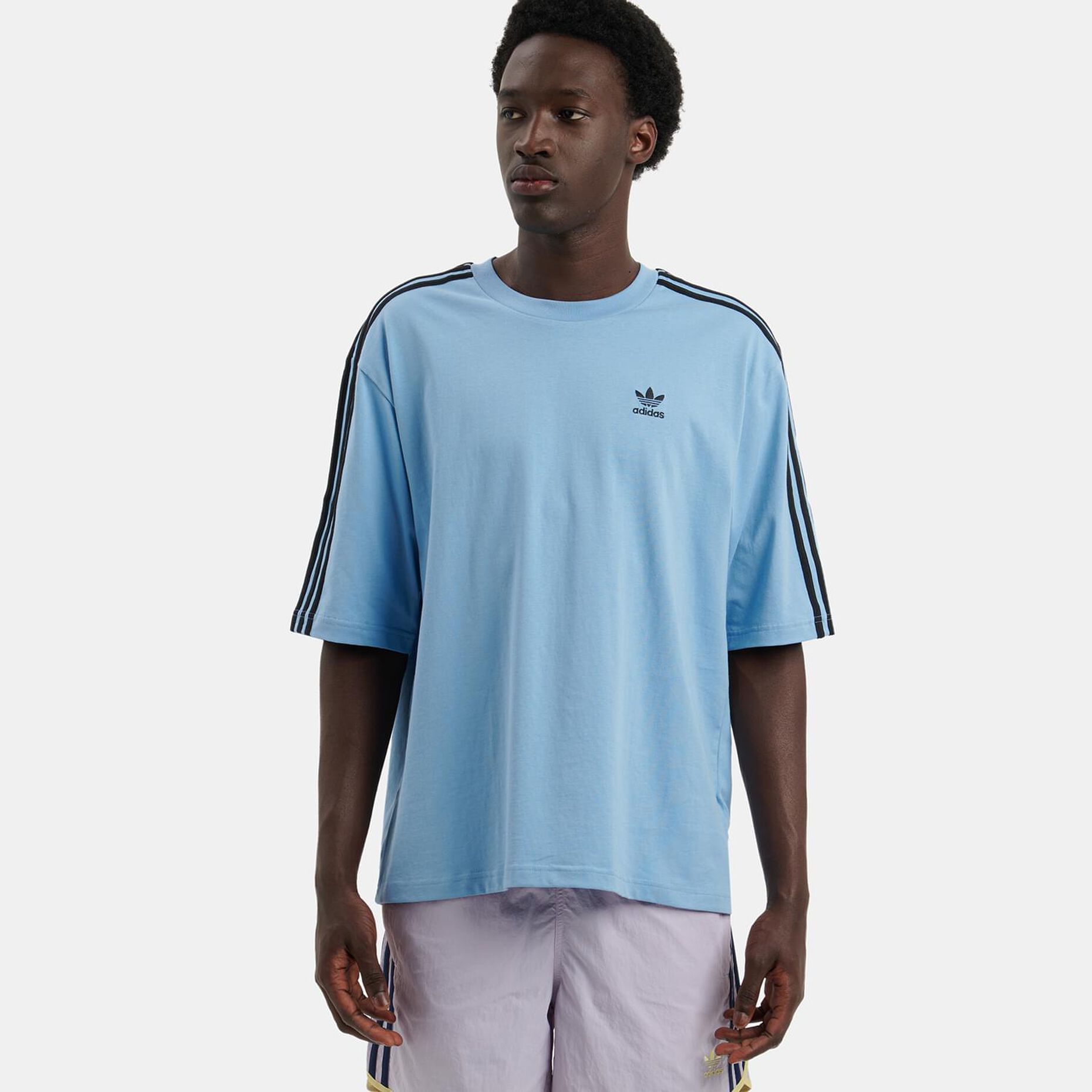 T-shirt adidas adicolor, azzurro