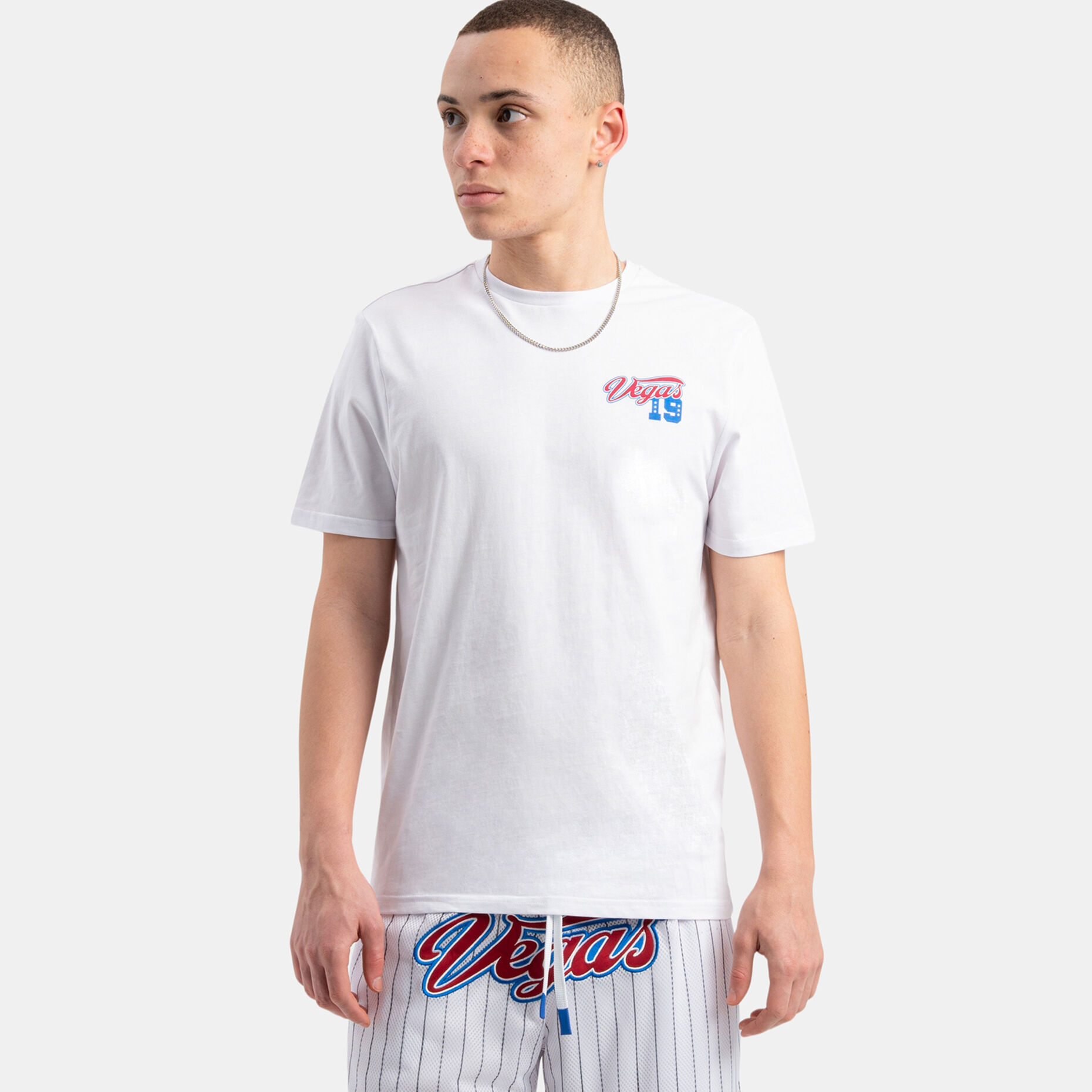 T-shirt VRL Basket Pack, bianco/rosso/blu