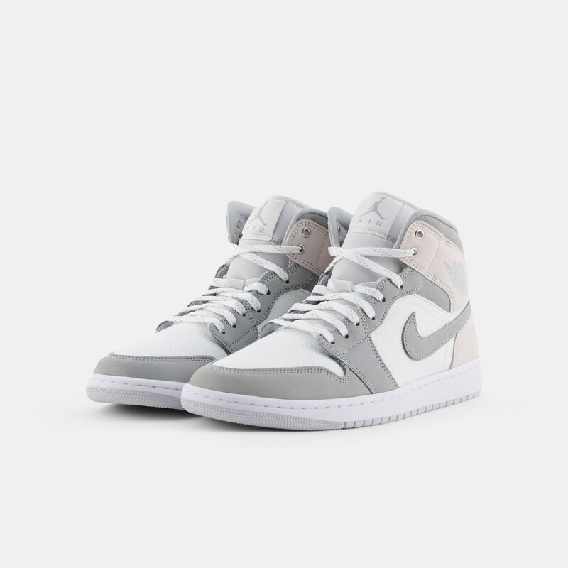 Air Jordan 1 Mid SE White Phantom Sail Light Smoke Grey, grigio/bianco