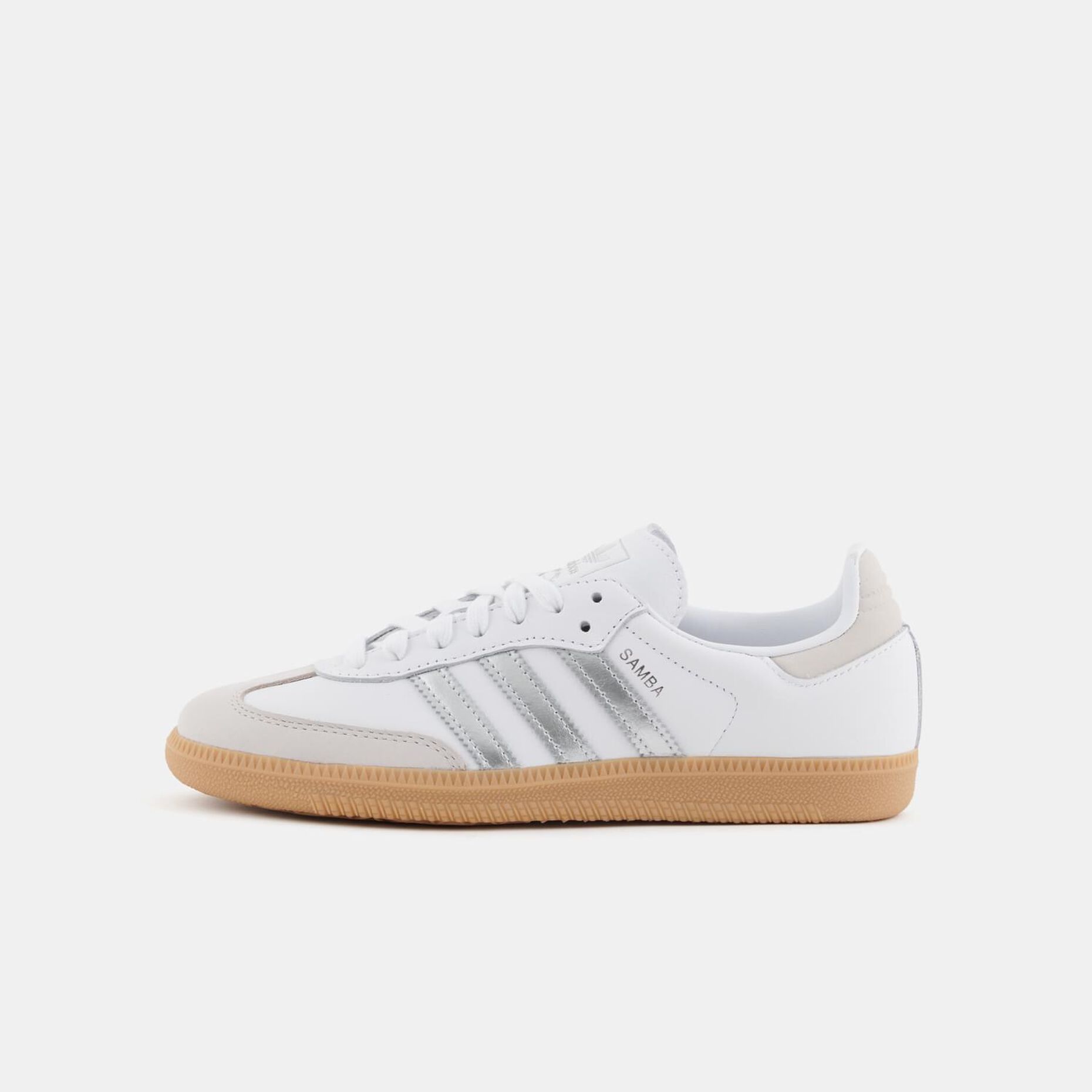 adidas Samba OG, bianco/argento/marrone