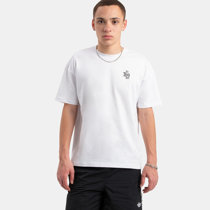 T-shirt VRL Justice, bianco/nero