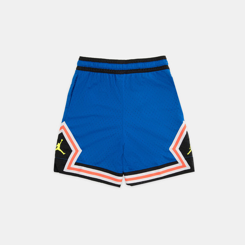 Short Jordan Diamond ragazzi, blu/nero/arancione