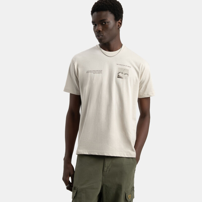 T-shirt Speedy Tee Michelangelo, beige/nero