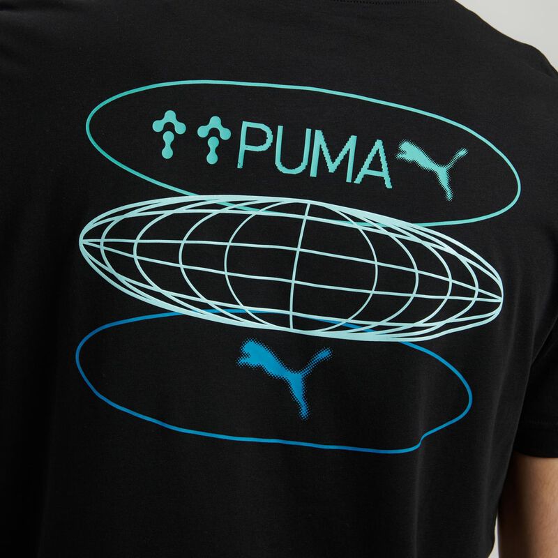 T-shirt Puma Graphics 3 Circles, nero/blu