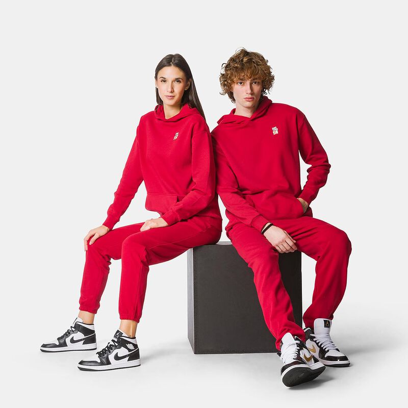 Felpa Speedy Fleece AW LAB, rosso/multicolor