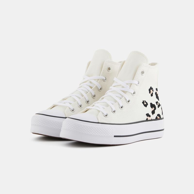 Converse Chuck Taylor All Star Lift Print, bianco/animalier/nero