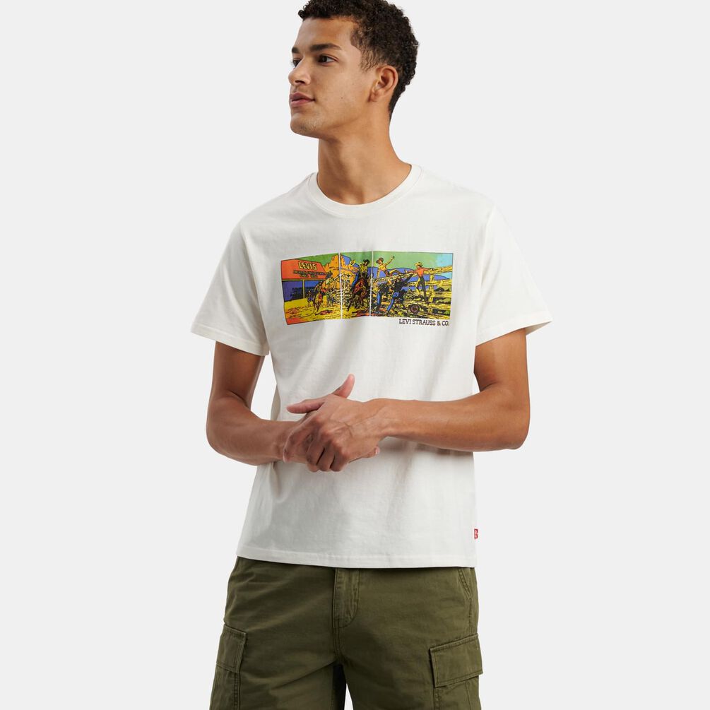 T-shirt Levi's Graphic Relaxed Fit, bianco/multicolor