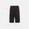 Short Jordan HBR ragazzi, nero/rosso