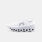 On Cloudmonster, bianco/grigio