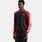 Felpa con zip adidas SST Mesh Loose, nero/rosso/bianco