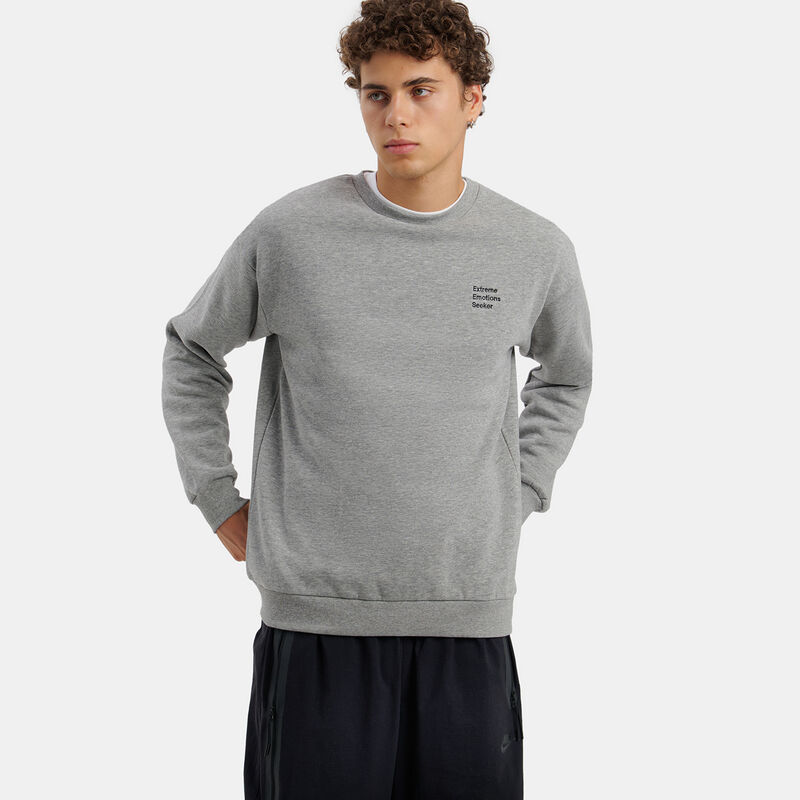 Felpa Speedy Fleece AW LAB Crew, grigio/nero
