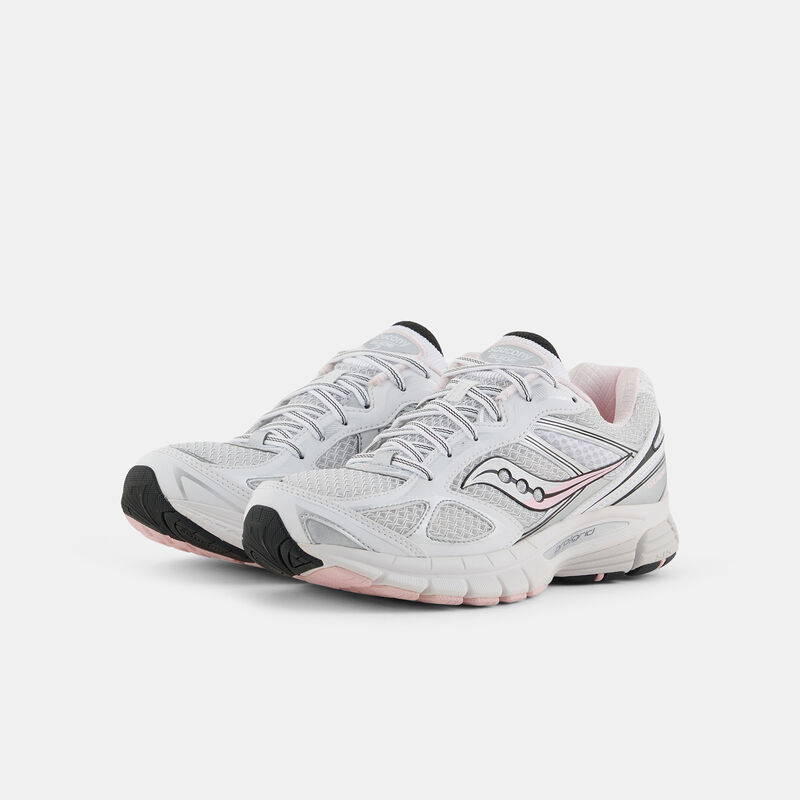 Saucony ProGrid Guide 7, bianco/argento/rosa