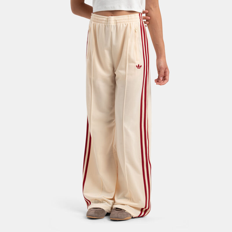 Pantaloni adidas Firebird Loose, beige/rosso
