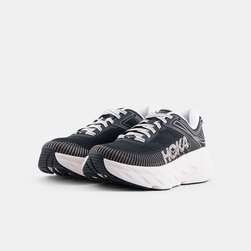 Hoka Bondi 7, nero/beige/bianco