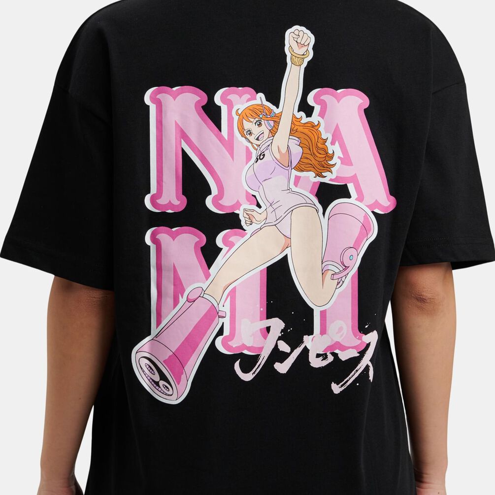 T-shirt Speedy Tee One Piece, nero/rosa/bianco