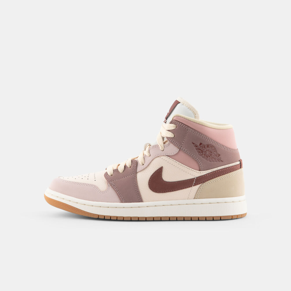 Air Jordan 1 Mid SE Dark Pony Smoky Mauve (W), rosa/marrone