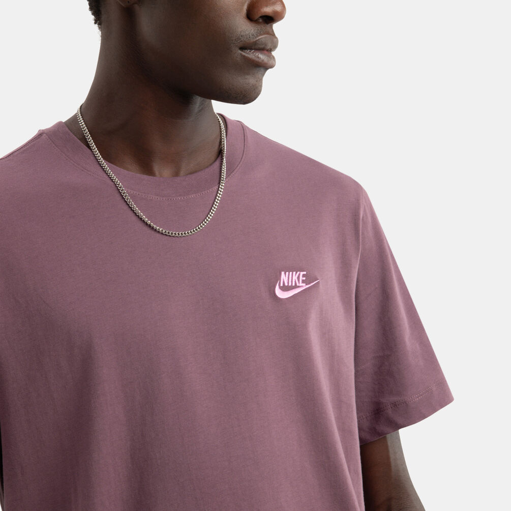 T-shirt Nike Sportswear Club, marrone/rosa