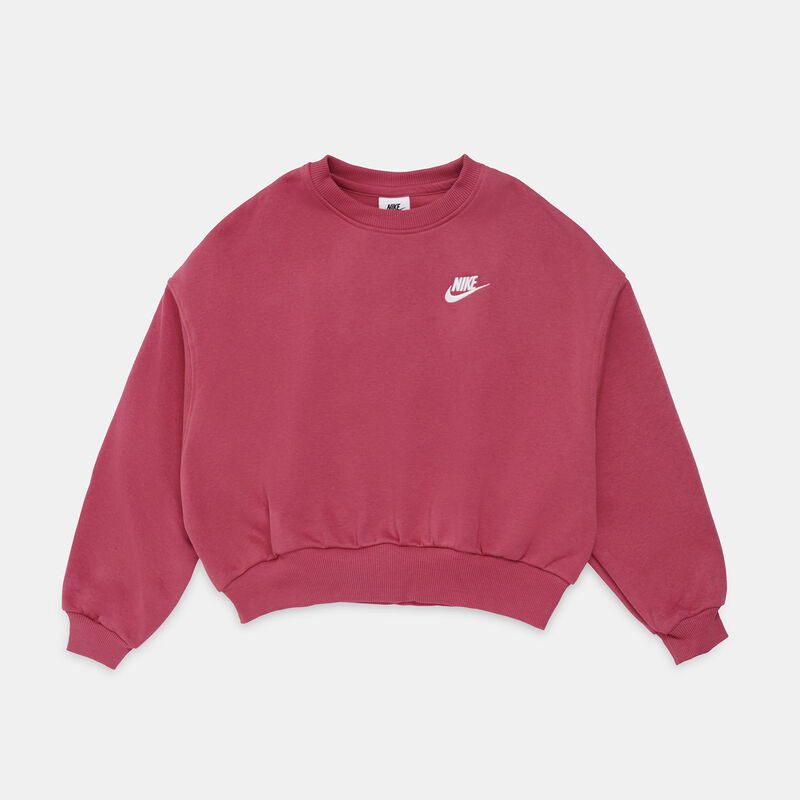 Felpa Nike Sportswear Club ragazzi, fucsia/bianco