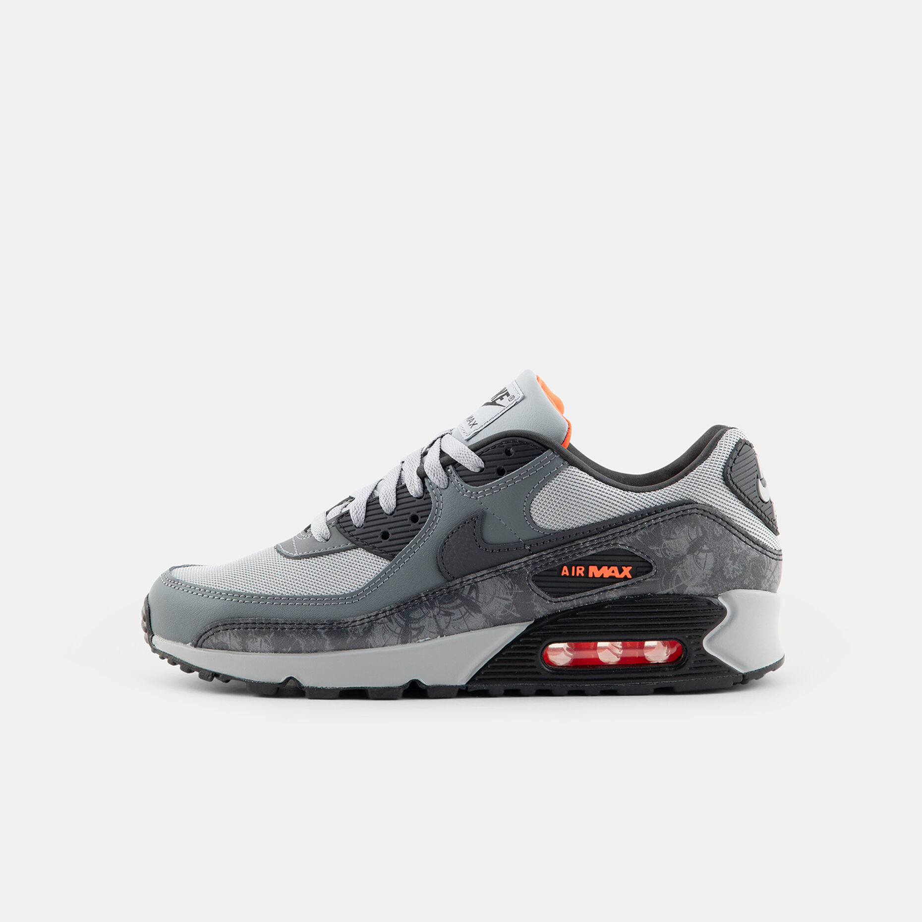 Nike Air Max 90 Premium, grigio/nero/arancione