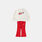 Completo Nike Crew Leggings Set neonati, rosso/beige