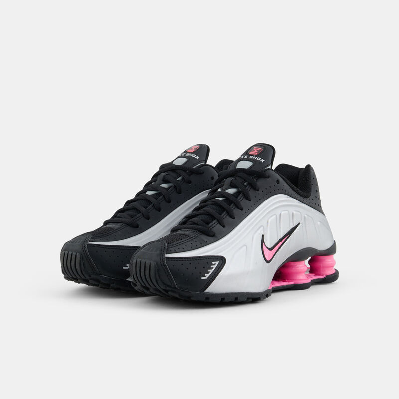Nike Shox R4 (GS), argento/nero/rosa