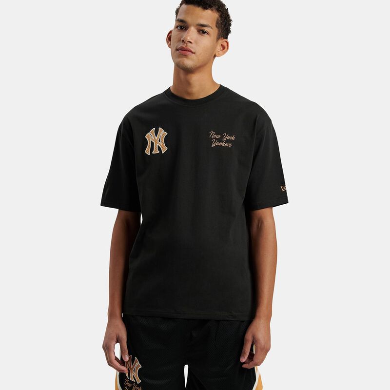T-shirt New Era MLB Mesh SMU, nero/giallo/bianco