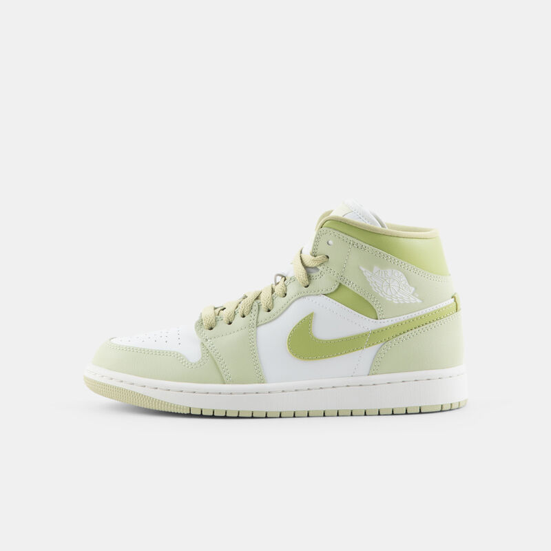 Air Jordan 1 Mid Olive Aura Lawn (W), verde/bianco
