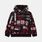 Felpa Jordan Essentials Printed ragazzi, rosso/nero/bianco