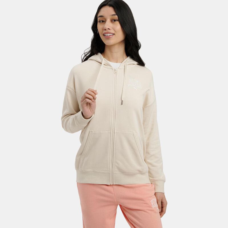 Felpa con zip Puma CLASS Relaxed, beige