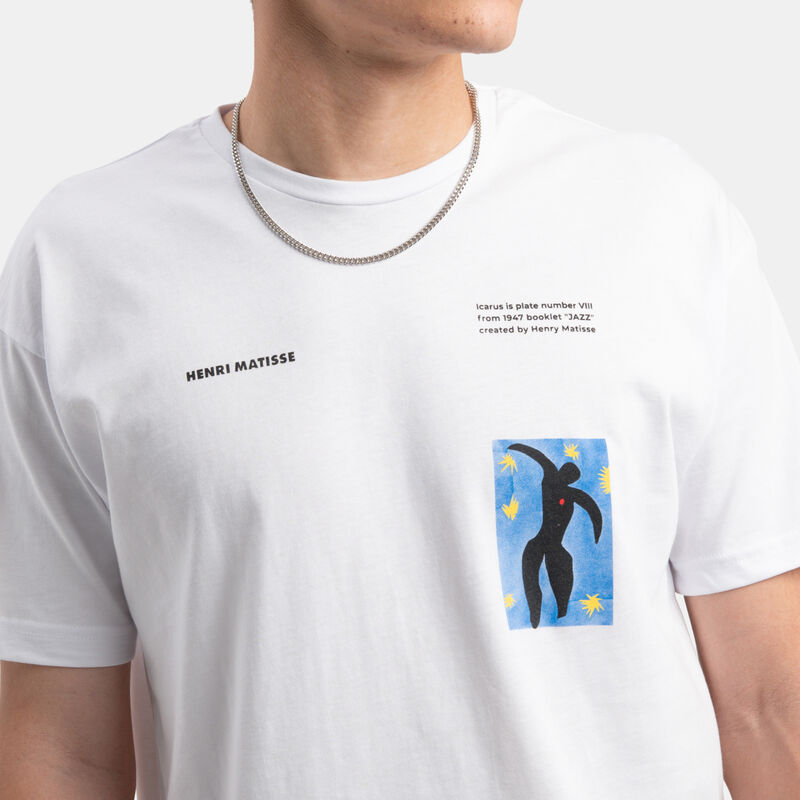 T-shirt Speedy Tee Matisse, bianco/nero/azzurro