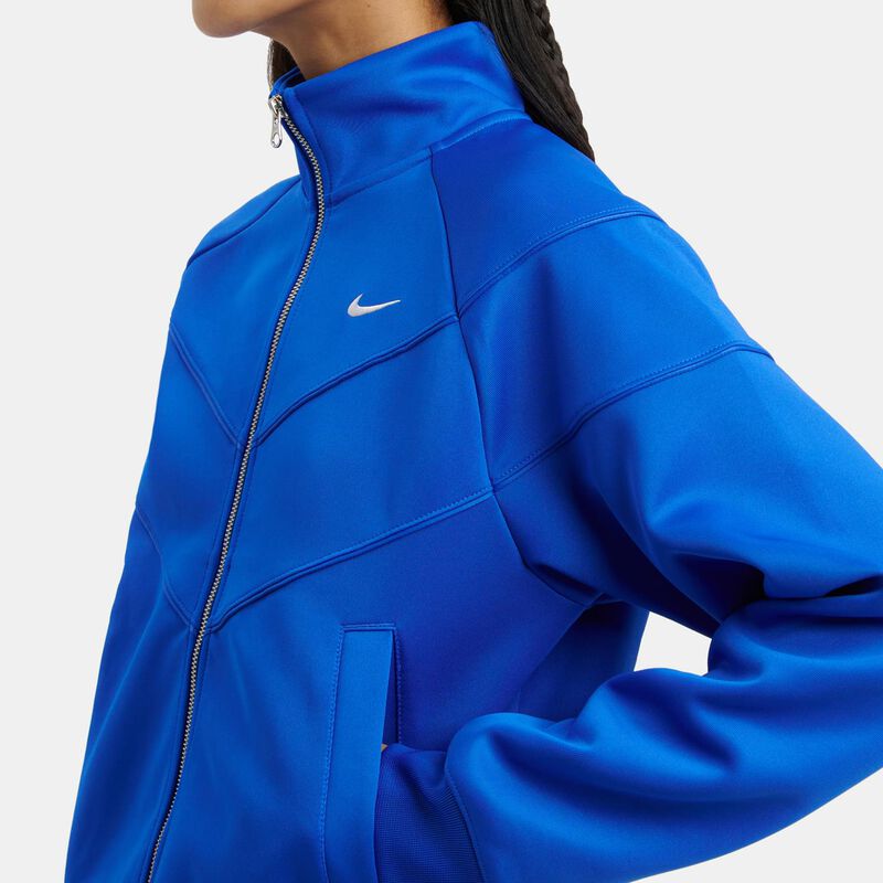 Felpa con zip Nike Sportswear Windrunner, blu/bianco