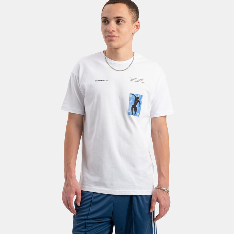T-shirt Speedy Tee Matisse, bianco/nero/azzurro