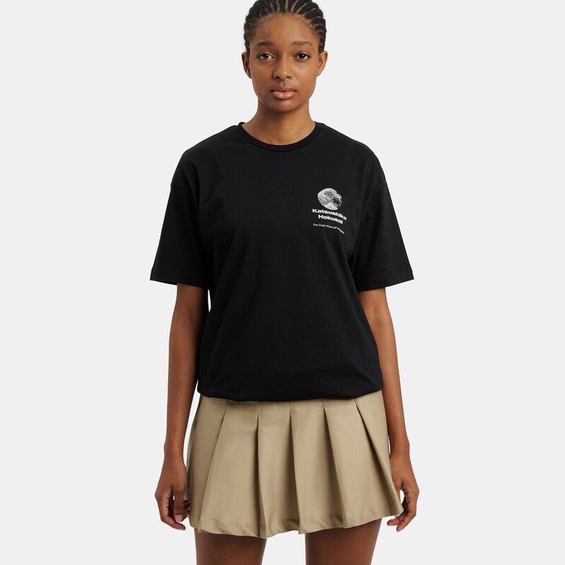 T-shirt Speedy Tee Hokusai, nero/grigio/bianco