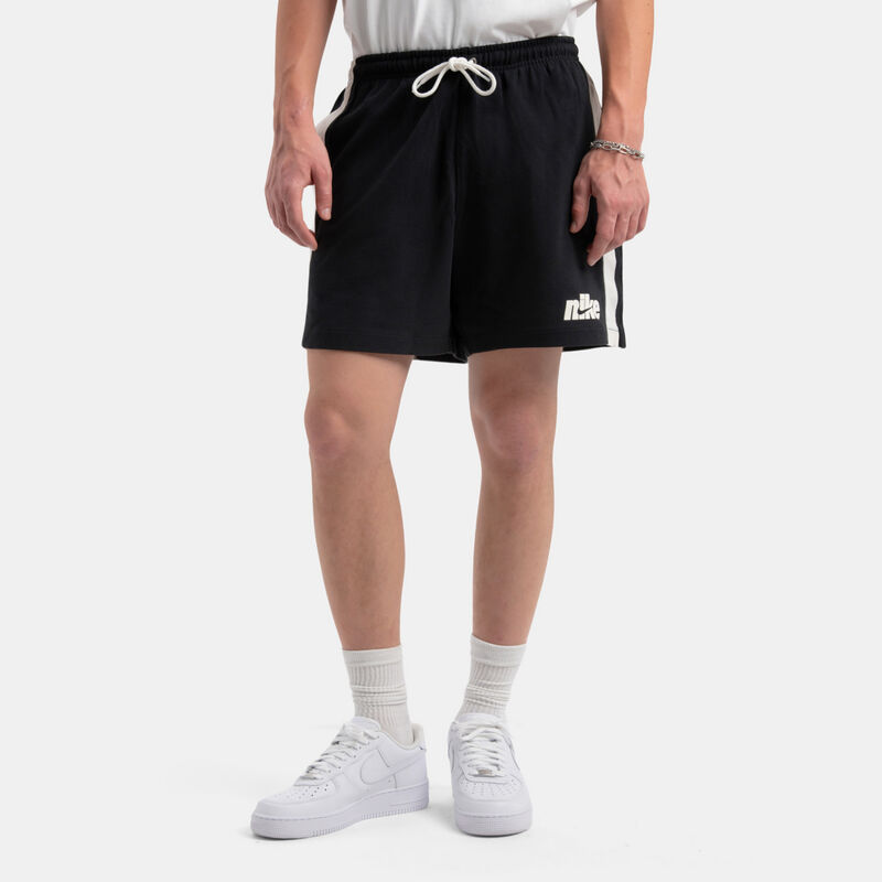 Short Nike Sportswear Club Knit Flow, nero/bianco