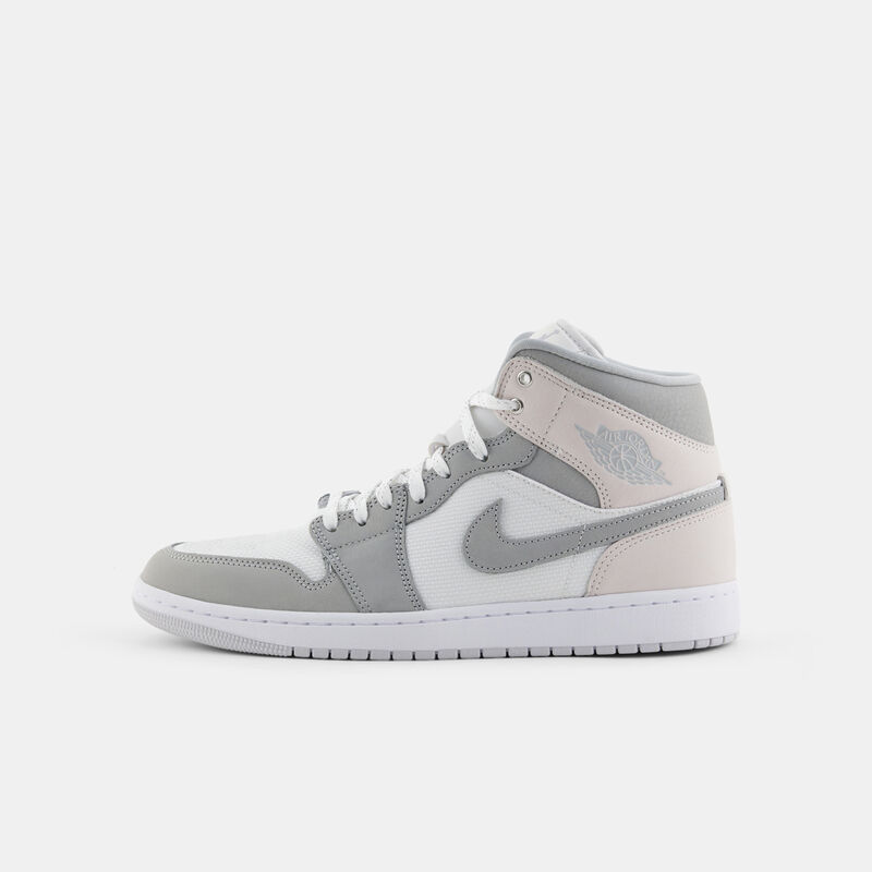 Air Jordan 1 Mid SE White Phantom Sail Light Smoke Grey, grigio/bianco