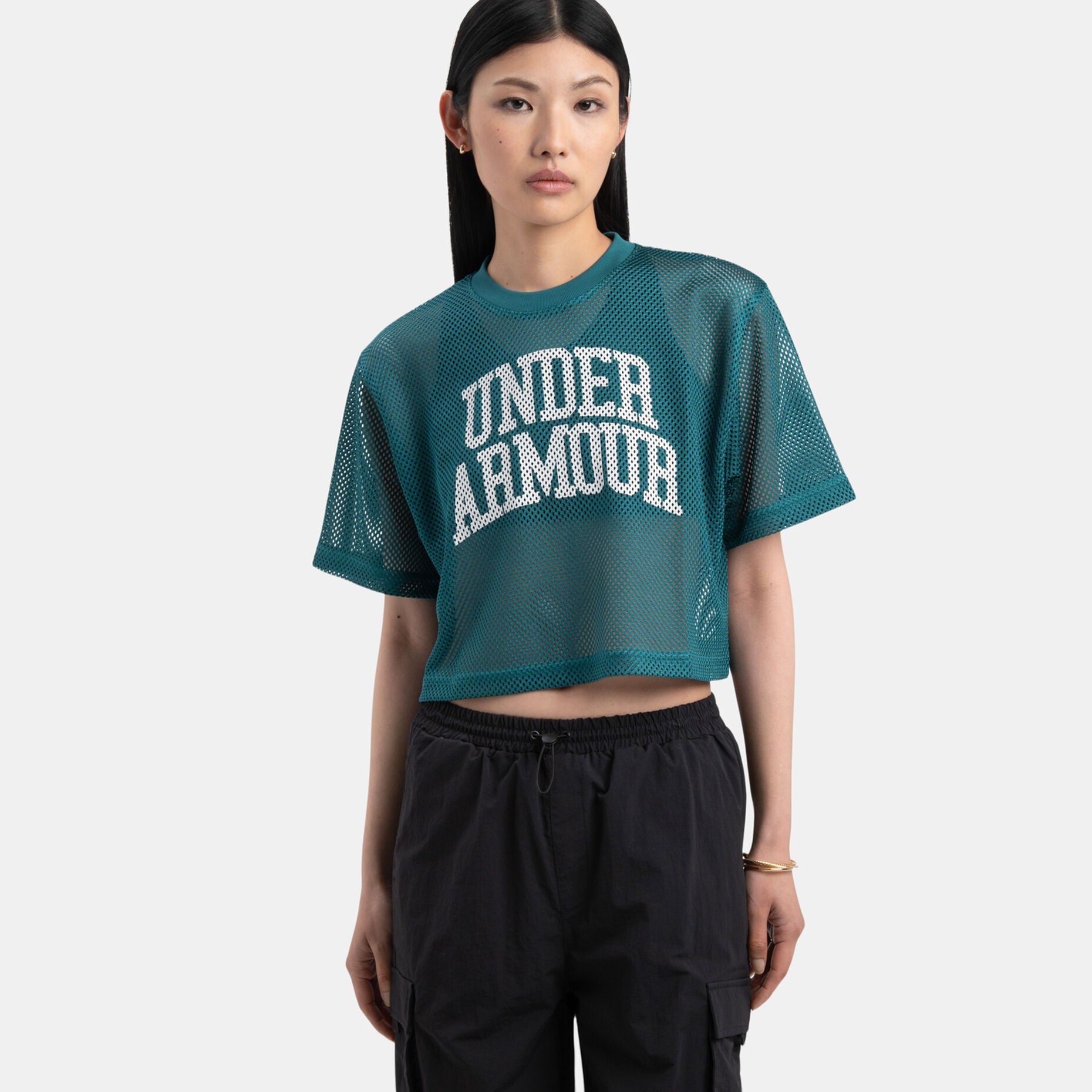 Under Armour Football Mesh, verde/bianco