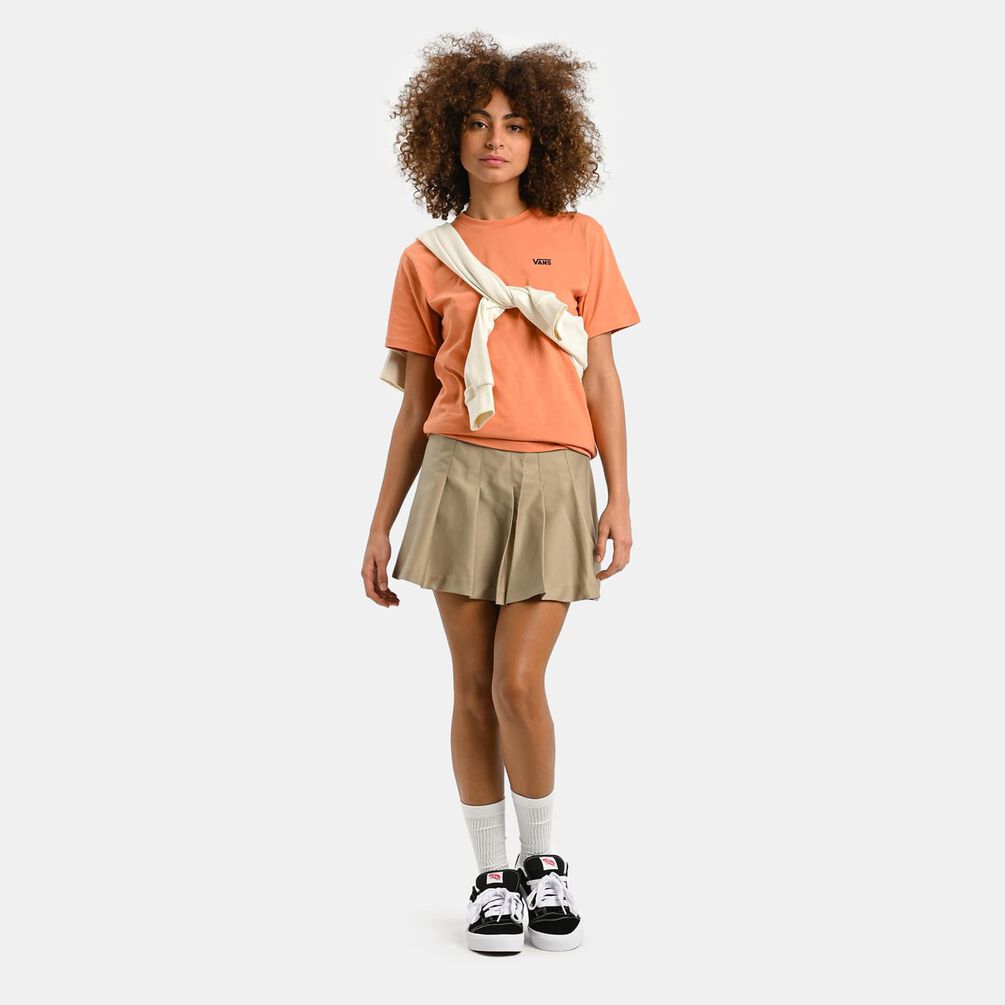 T-Shirt Vans Left Chest Logo, arancione/nero