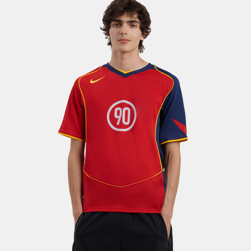 T-shirt Nike Total 90, rosso/blu/oro