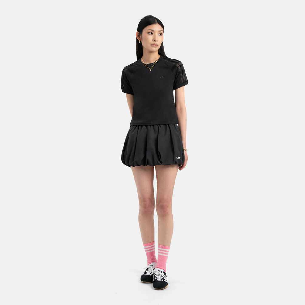 Gonna adidas Balloon, nero/bianco
