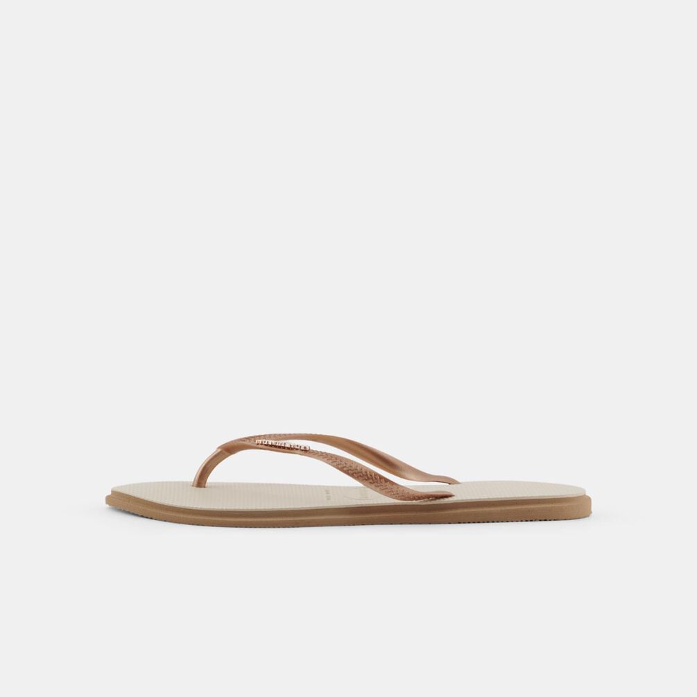 Havaianas Slim Point, beige/oro