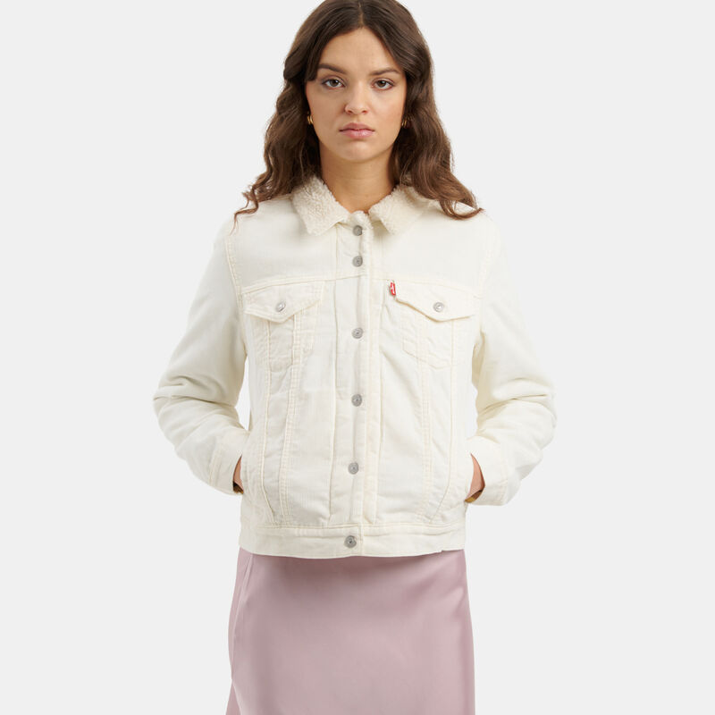 Giacca Levi's Sherpa Trucker Original, beige/bianco