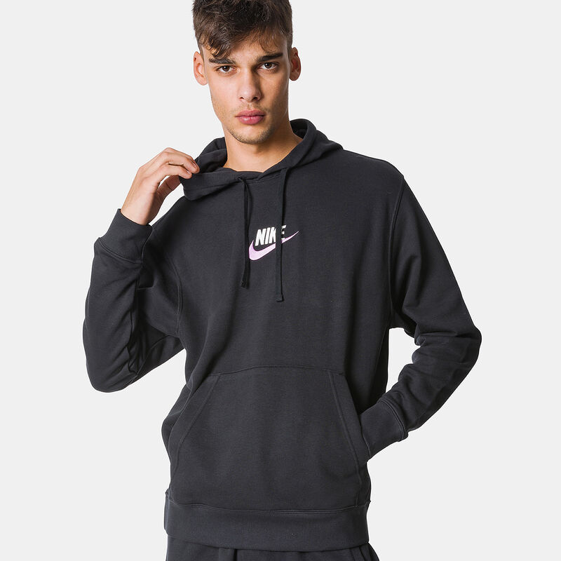 Felpa Nike Club, Nero/bianco