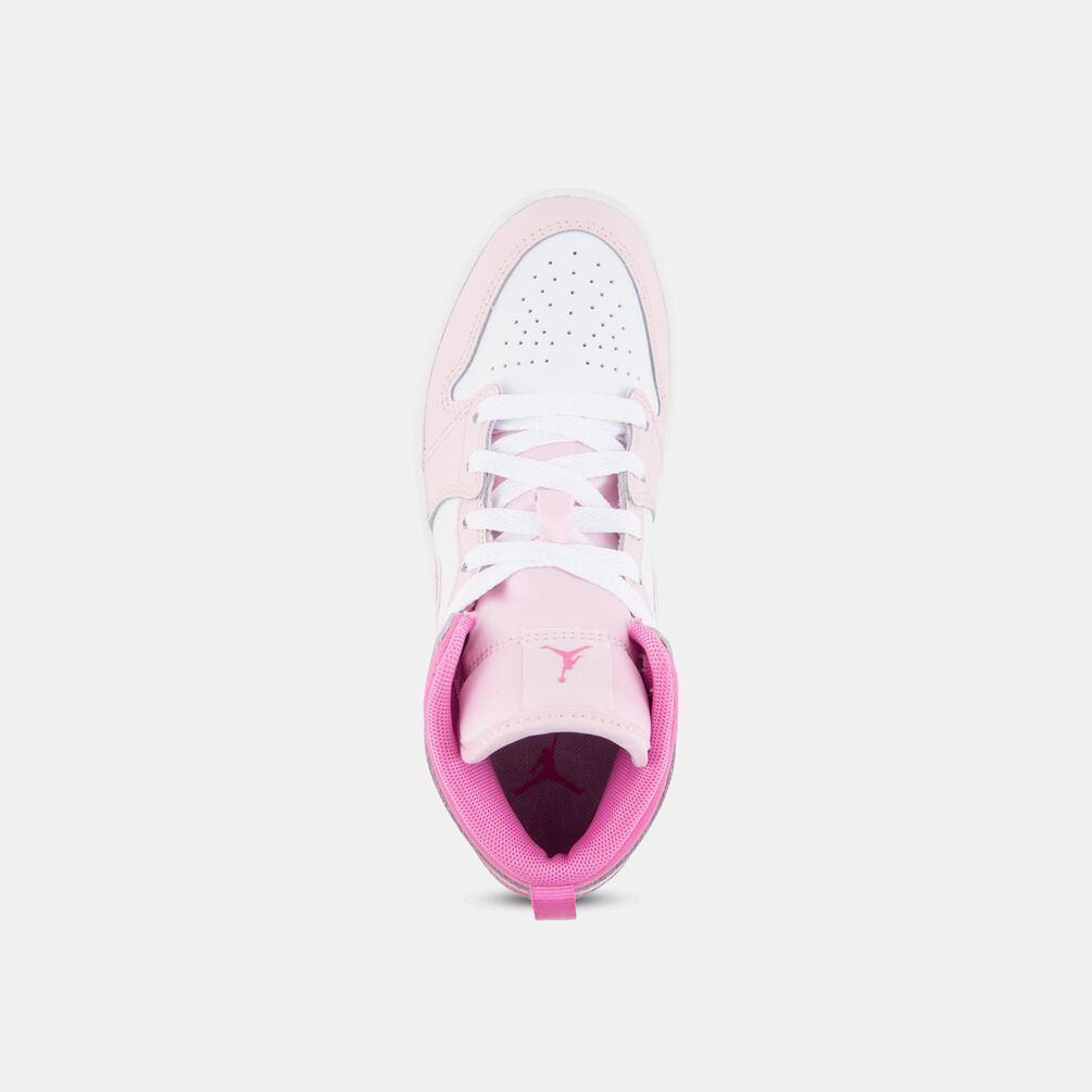 Air Jordan 1 Mid (PS), rosa/bianco/fucsia