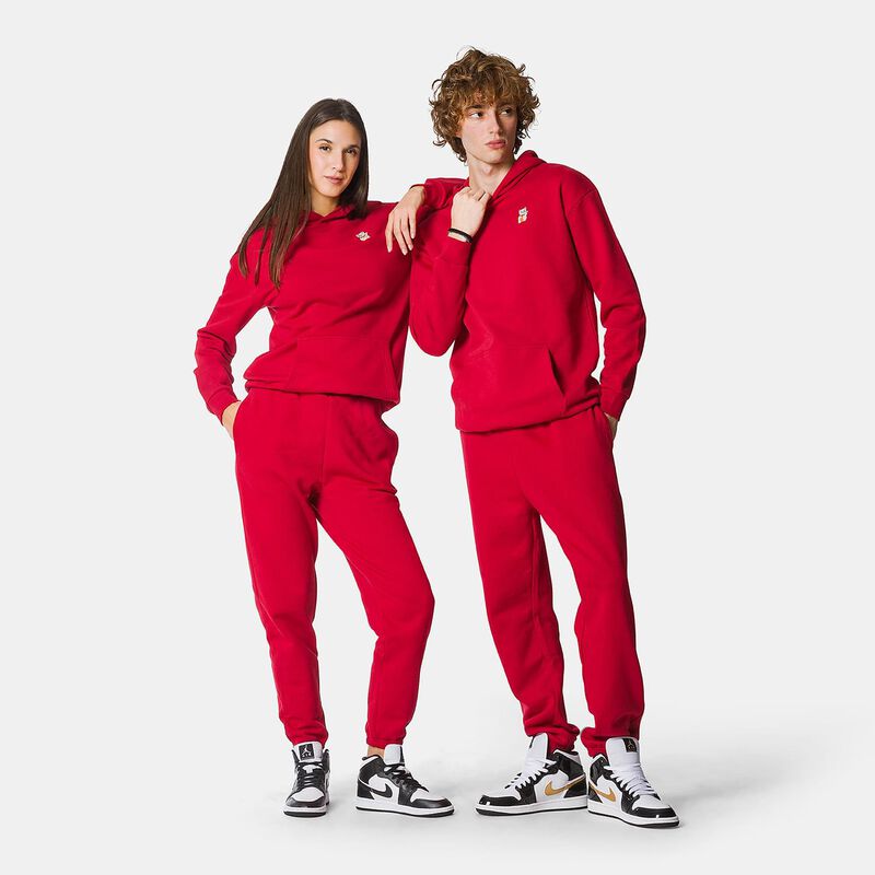 Pantaloni Speedy Fleece AW LAB Small Logo, rosso